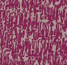 HARLEQUIN  CURTAIN FABRIC DESIGN "People" 3.6 METRES MAGENTA/TAUPE WOVEN DESIGN