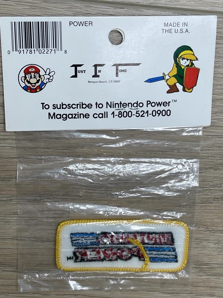 Vintage Nintendo “Power Patch” NES Collectors Edition Patch, 1988 MINT CONDITION - Image 3 of 4