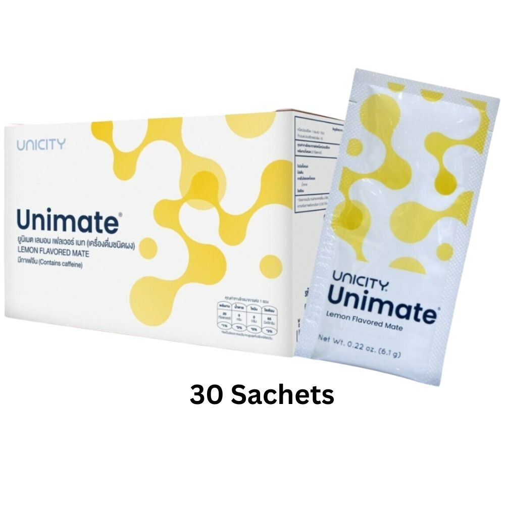 Unicity Unimate Lemon 30 Packs Dietary Supplement Great Unicity Unimate Lemon 30 Packs Dietary Supplement Great