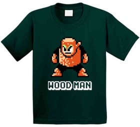 Wood Man Mega Man 2 Robot Enemy NES Video Game T Shirt