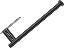 Under Cabinet Paper Towel Holder Double Rod Bearing Self-Adhesive Wall Mounted