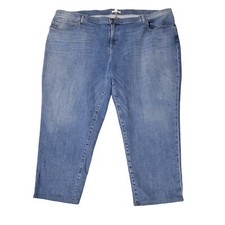 Eileen Fisher Jeans 24W Organic Cotton High Rise Crop Medium Wash