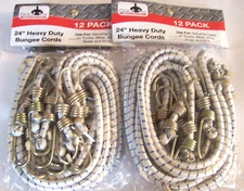 24 GOLIATH INDUSTRIAL 24" BUNGEE CORDS HEAVY DUTY TIE DOWN STRAPS BC1224 SHOCK