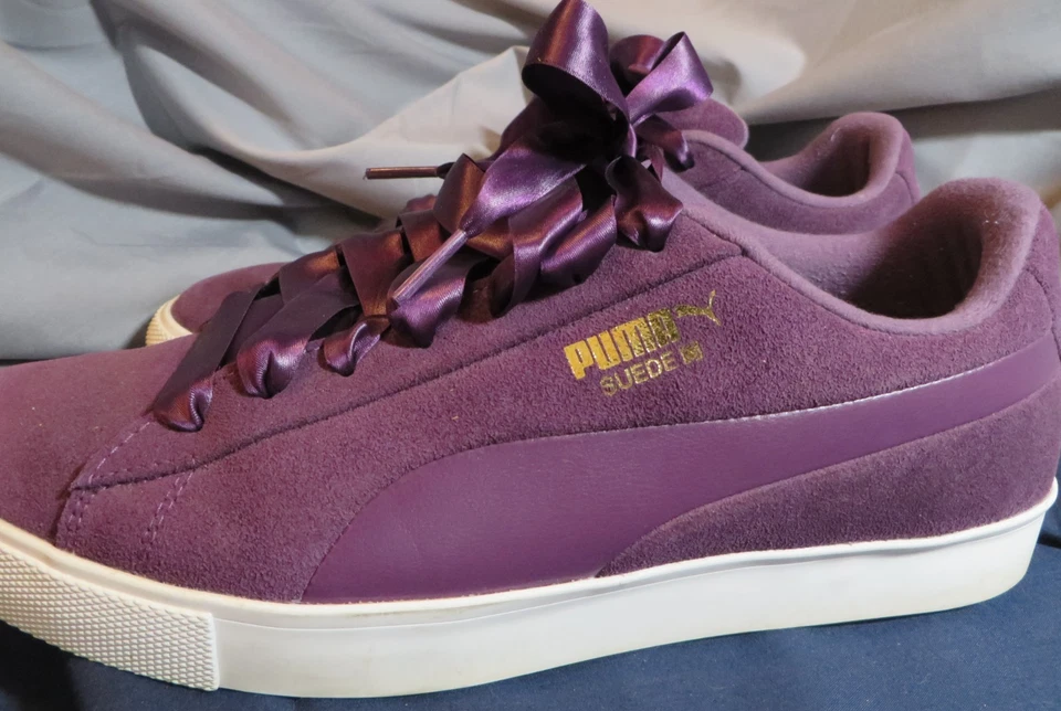 Zapatos de golf Puma de gamuza púrpura, para mujer talla 10 Foto 2 de 4