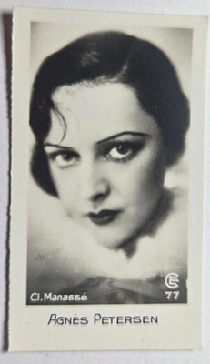1932 Bridgewater Film Stars 1st Series #77 Agnes Petersen (D)