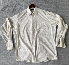 Stacy Adams Men's Long Sleeve Dress Shirt Size 16.5 34-35 White