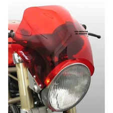PUIG WINDSCREEN UNIV. FIT ON KAWASAKI W650 99-06 RAPTOR RED