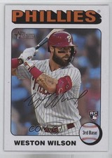 2024 Topps Heritage Rookies White Border Weston Wilson #105 0i1b