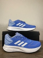 adidas Duramo 10 Women Size 7.5 Running Shoes Blue Fusion White HQ4131 NEW