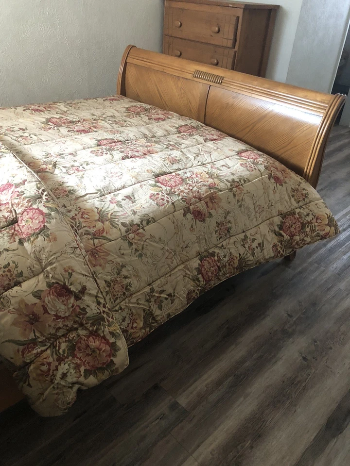 Edredom floral algodão acetinado 85x92 Ralph Lauren Guinevere Aragon F/Queen VNT - Imagem 2 de 4