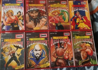 FLASH GORDON EUROPA Folgen 1 bis 8 Hörspiel-MCs von H.G. Francis