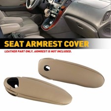 2xFront Armrest Seat Cover For Lexus RX 300 330 350 2003-2009 Beige Tan Leather