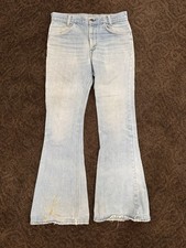 Vintage 1970s Levi  s Orange Tab 684 784 Bell Bottom Flared Denim Jeans