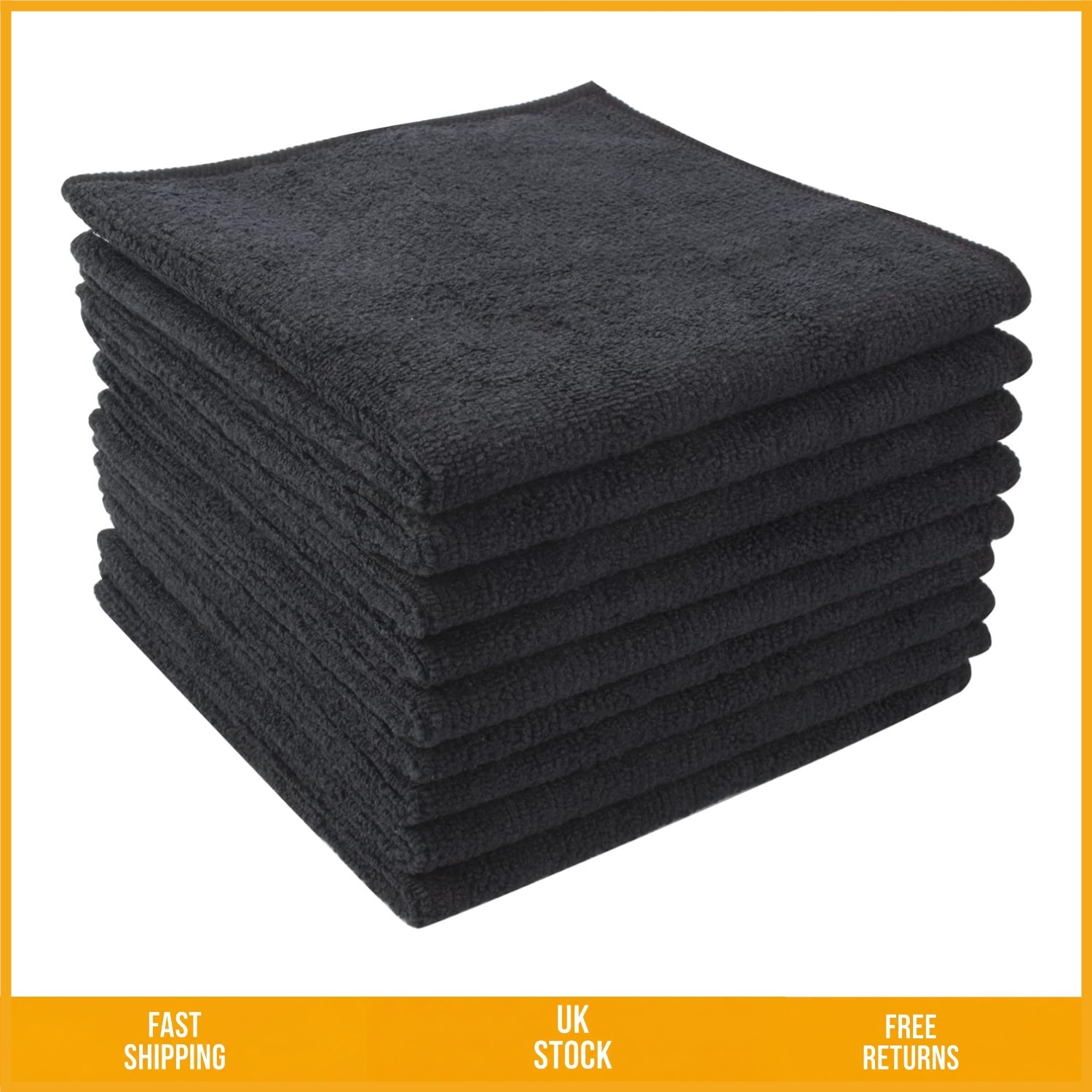 Absorbent Microfibre Cleaning Cloths Reusable Quick Dry Dish Rags 30cm 9 Pack