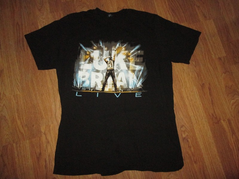 Mens LUKE BRYAN 2017 concert tee t shirt XL