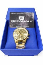 Oceanaut Men s Gold Chronograph Watch Quartz ...
