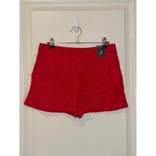 Atmosphere Red Lace Shorts Size S (UK 10)