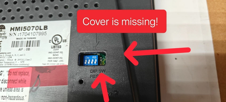 MAPLE SYSTEMS HMI5070LB USED HMI TOUCHSCREEN 7.0" Standard "D" - Image 4 of 4