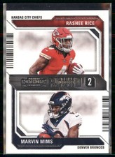 2023 Panini Contenders - Round Numbers Marvin Mims, Rashee Rice #12 (RC)