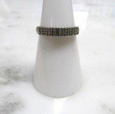 JWBR Women's Diamond Sterling Silver Band / Ring ~ 2.2g ~ Size 6.5 ~ 11-A625