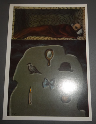 Der rücksichtslose Schläfer - Rene Magritte Postkarte 1993 - Tate Gallery