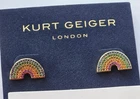 Kurt Geiger London Earrings Rainbow Studs BNWT