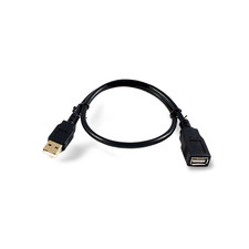 1.5ft USB 2.0 Extension Cable A Male to A Female - Black