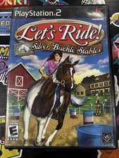 Let's Ride Silver Buckle Stables (Sony PlayStation 2, 2006) Complete! Works! CIB