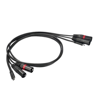 Typ C auf 2 XLR-Stecker-Kabel, 1,0 m, USB C zum Verstärker, Lautsprecher,