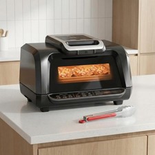 GRAVEE 7-In-1 Smokeless Electric Indoor Grill Air Fryer with Window 4QT Griddle