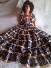 Antique Composition Boudoir Doll Cloth Body Long Arms and Legs READ Condition