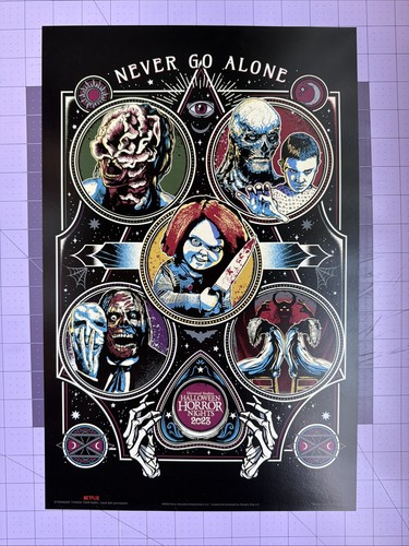 Universal Studios Hollywood Halloween Horror Nights (NEVER GO ALONE)Poster 2023
