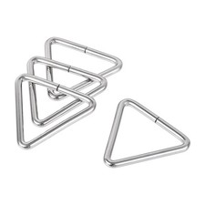 Metal Triangle Ring Buckle 2" 50mm Inner Width for Strap Craft DIY 4pcs