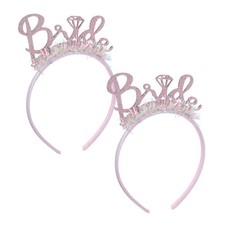 2 Pcs Wedding Headdress for Bride Bridal Headwear Headband Headpiece Hairband