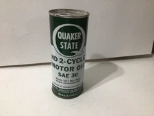 Quaker State HD 2-Cycle Motor Oil 16 Oz. Tin Can Unopened Full