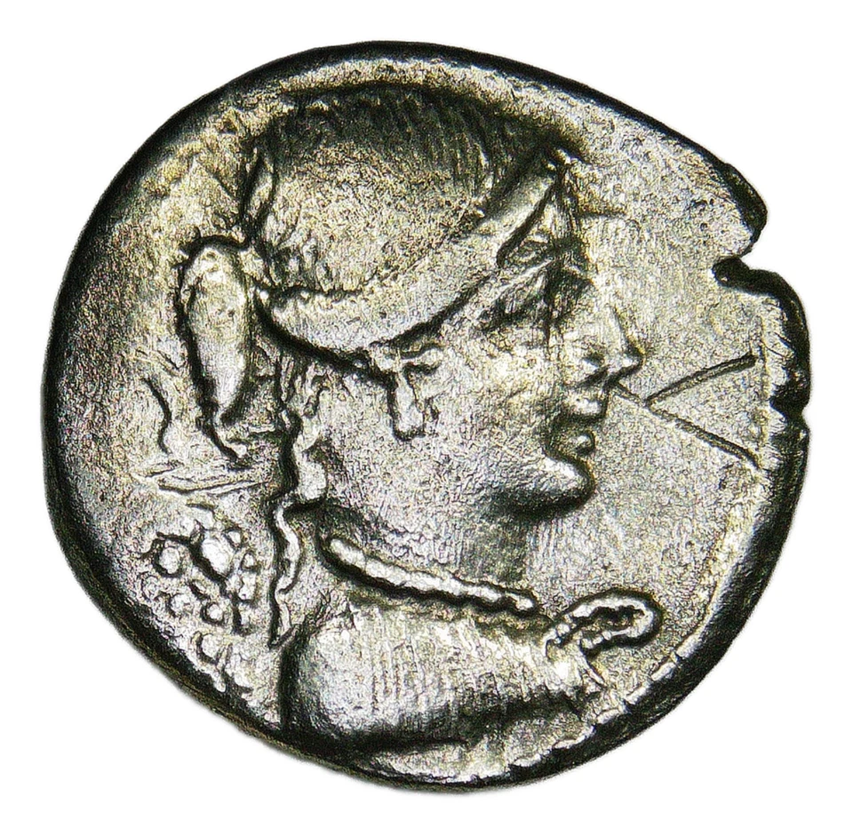 46 BC Roman Republic AR Denarius • T. Carisius • Victory & Quadriga • RRC 464/5 - Image 4 of 4