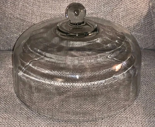 Vintage Anchor Hocking Clear Glass Dome Lid Cover Replacement for Cake Stand
