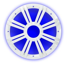 Kicker KMW10GLW Marine Audio Sub White Color 10" LED Light Subwoofer Grill New