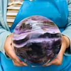 5.87 LB Natural Rainbow Fluorite Sphere Collectible Decor Healing Stone 5509 — photo 8