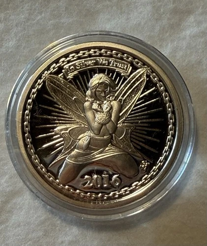 1-1oz 2016 Silverbug, Round ‘Alyx the Fairy’ .999” Fine Silver Proof,Certificate