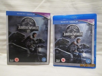 JURASSIC WORLD 3D/2D Blu-ray US region free abc (rare OOP 3D slipcover slipcase)
