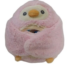 Aurora Baby Pink Penguin Plush w/mirror 7" T Lovey Plushy Soft Open Arms 15"