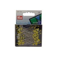 (€310,00/Kg) P14 Prym Glaskopfstecknadeln St 43X0,6Mm 20G Gelb 029153