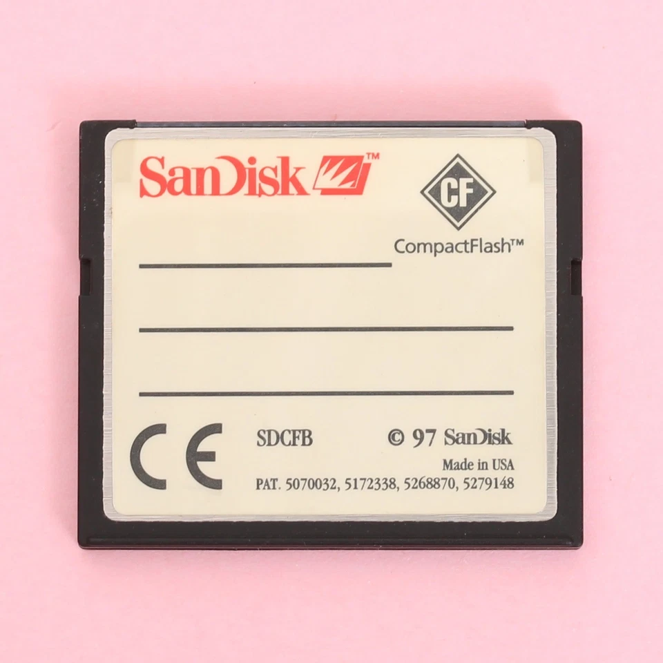 Vintage SanDisk 20MB Compact Flash CF Memory Card Type I - Image 2 of 2