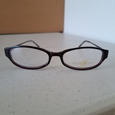 Marchon Tres Jolie Eyeglasses 82 Wine/Lilac Oval FRAMES ONLY Y-50