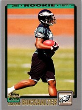 2001 Topps Football Correll Buckhalter Eagles Base Card Rookie RC #327. rookie card picture