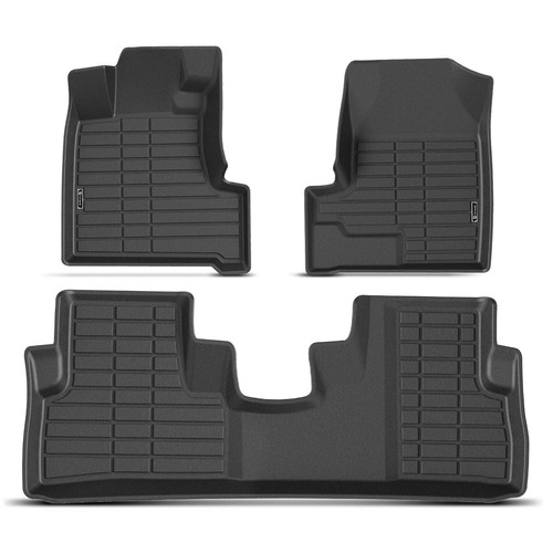 3 tapetes delanteros y traseros negros revestimientos para Honda CR-V 2007 2008 2009 2011 - Imagen 12 de 12
