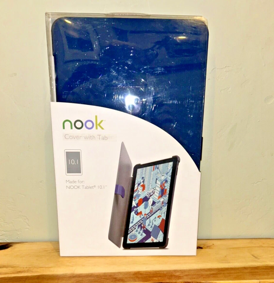 NOOK SMART FOLIO COVER FOR NOOK 10.1” TABLET. NAVY COLOR. BARNES & NOBLE. - Image 3 of 4