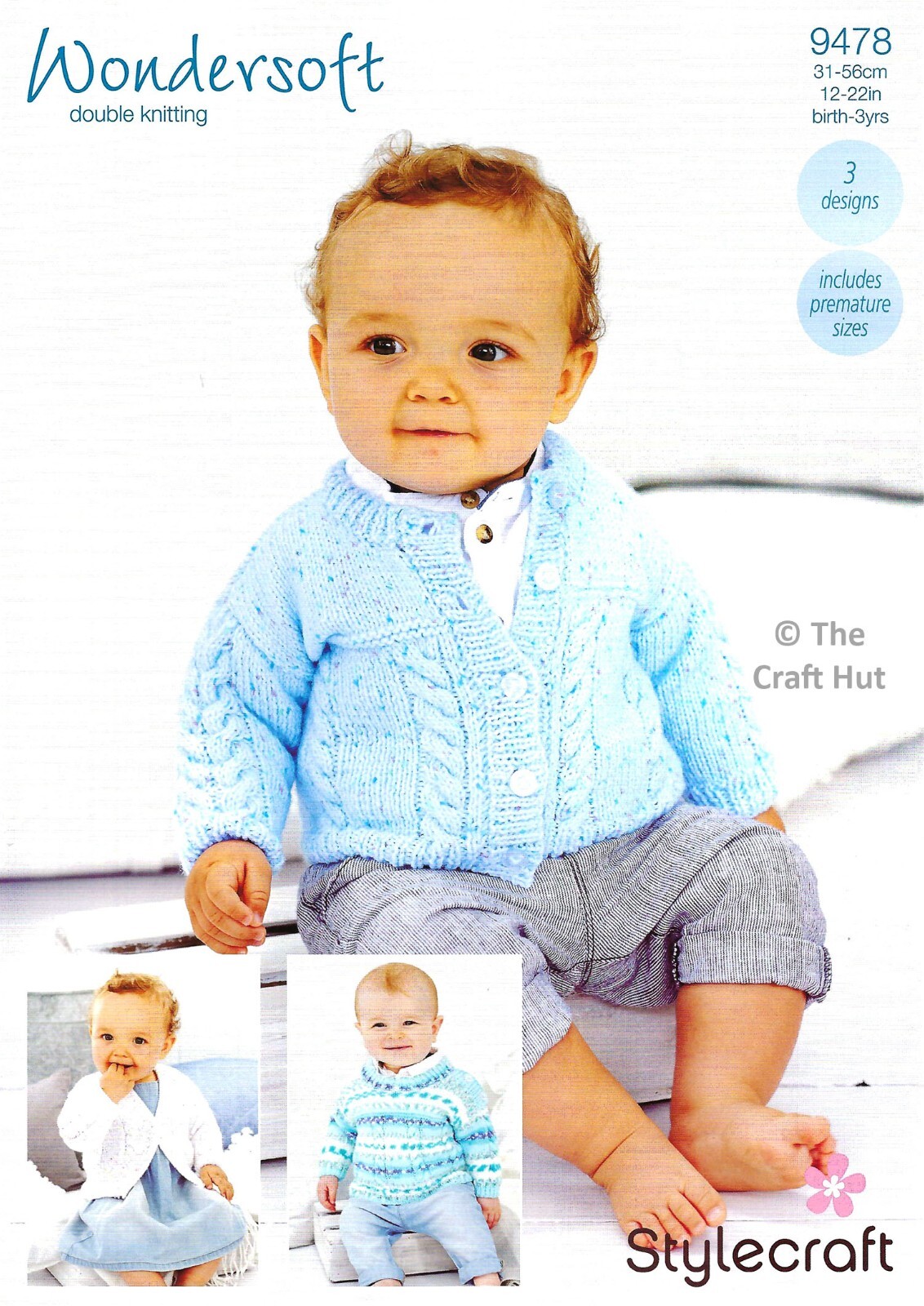 Hand Knitting PATTERN ONLY Stylecraft Baby Toddler Cardigans & Sweater 9478 New