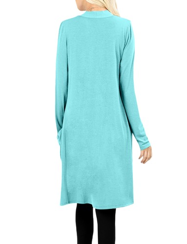 NE PEOPLE Damen Basic Langarm vorne offen lässig Taschen Cardigan NEUJ1440 - Bild 64 von 125